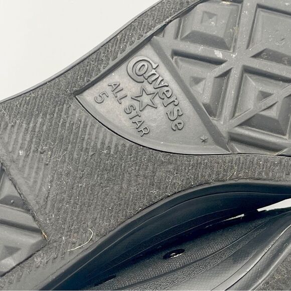 Converse All Star Chuck Taylor black on black high too sneakers - Kids 5 - Picture 10 of 11